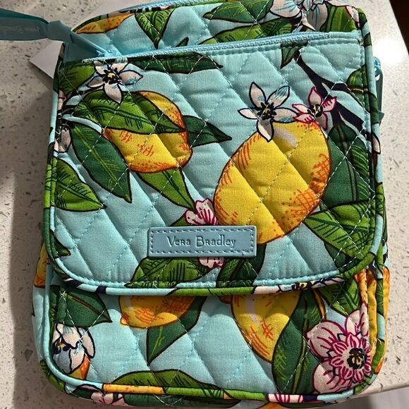 Vera Bradley RFID Little Hipster /Crossbody Quilted Cotton Lemon Grove - Picture 1 of 10